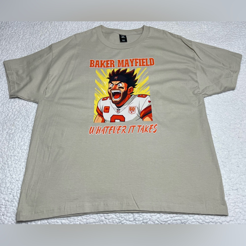 Baker Mayfield Bucs Manga Anime Whatever It Takes Quality Shirt NEW